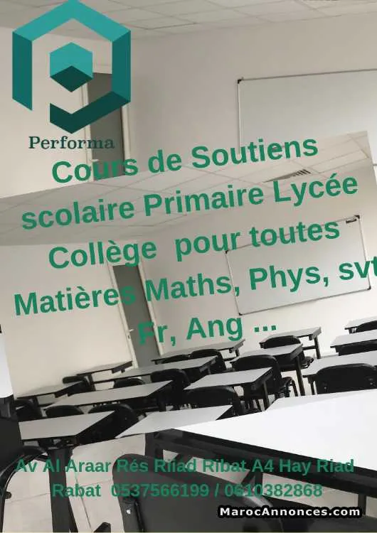 Soutien scolaire en math pc svt fr ang arabe - الرباط (2)