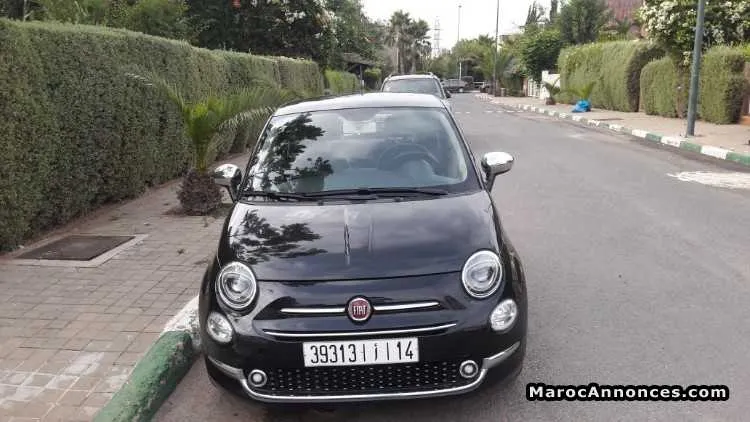 Fiat 500 ess tt opt louge boîte man toit panor - الدار البيضاء