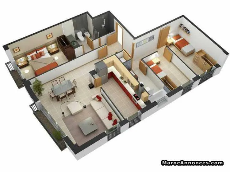 Appartement résidence ritaj - أكادير (3)