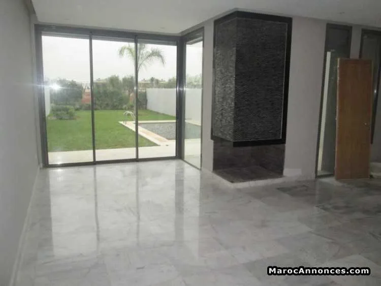 Villa en location à bouskoura - بوسكورة (2)