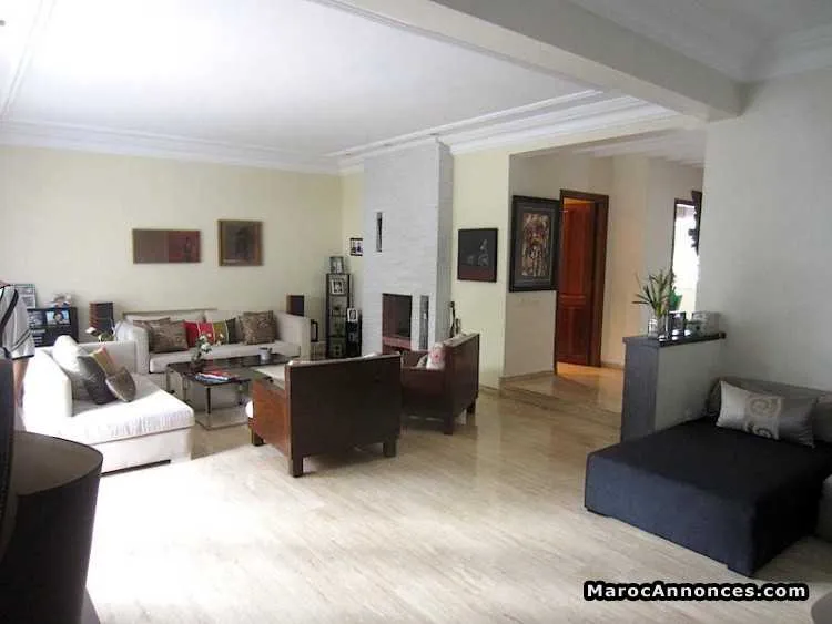 Superbe villa meublée de 250m² à louer,  ain diab - الدار البيضاء (2)