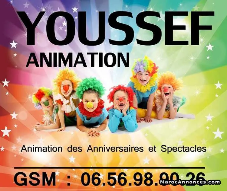 Animation événements anniversaires - الدار البيضاء