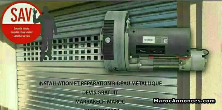 Rideaux métallique automatique a marrakech - مراكش