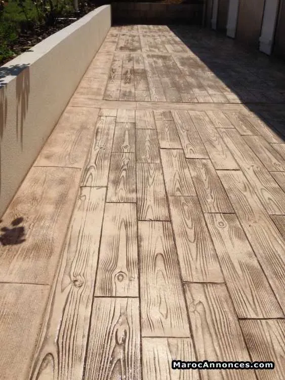 Revêtement de sol a béton imprimé - الرباط (2)