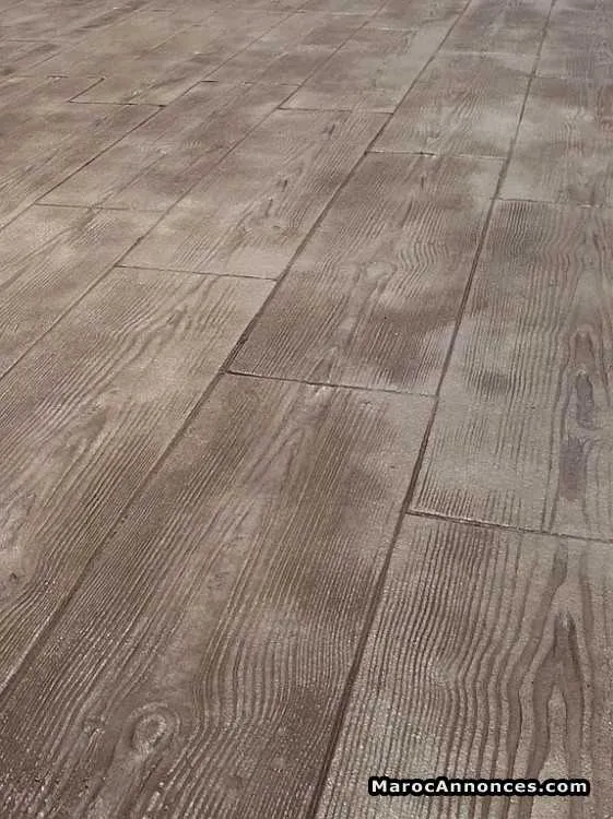 Revêtement de sol a béton imprimé - الرباط (3)