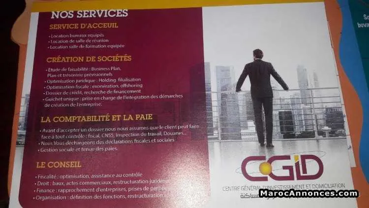 CrÉation des entreprises / domiciliation - الدار البيضاء