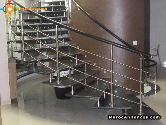 Travaux décoration inox et noire - الدار البيضاء (3)