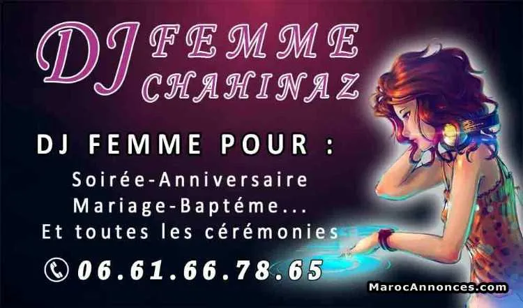 Dj femme  a casablanca 06 61 66 78 65 - الدار البيضاء