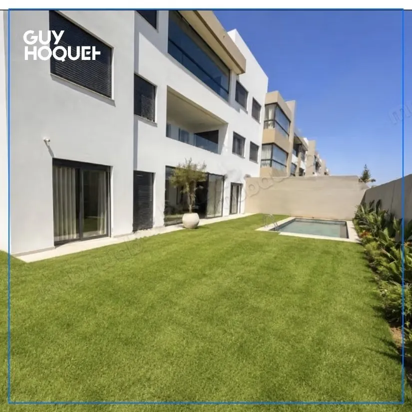Magnifique rez de jardin meublé avec Piscine - دار بوعزة