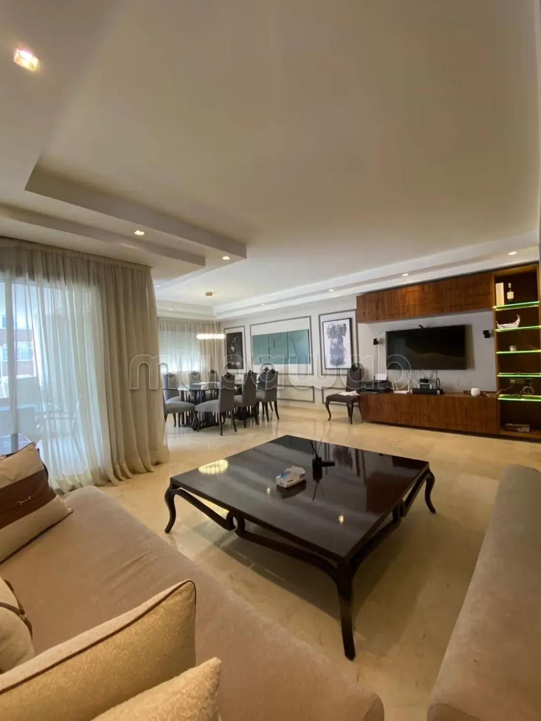 Appartement 164 m² ensoleillé 3 chambres Racine - الدار البيضاء (2)