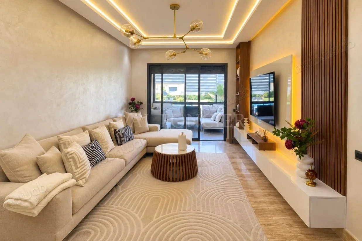 Vente Appartement rénové 114m2 2 chambres Les Crêtes, Casabl... - الدار البيضاء