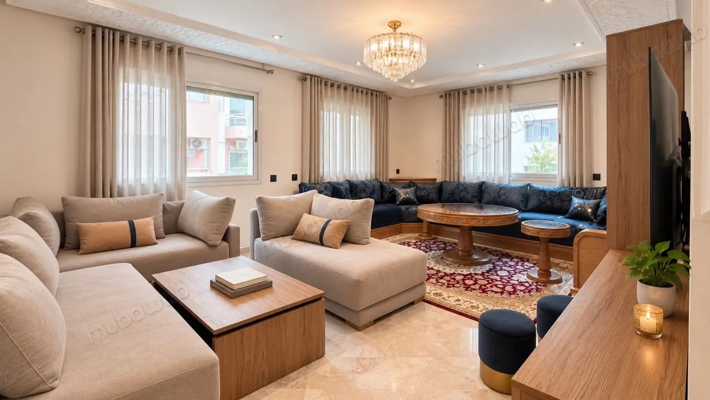 À 1 min du lycée Victor Hugo 
92 m², 2 chambres, 2 salles d’... - مراكش (2)