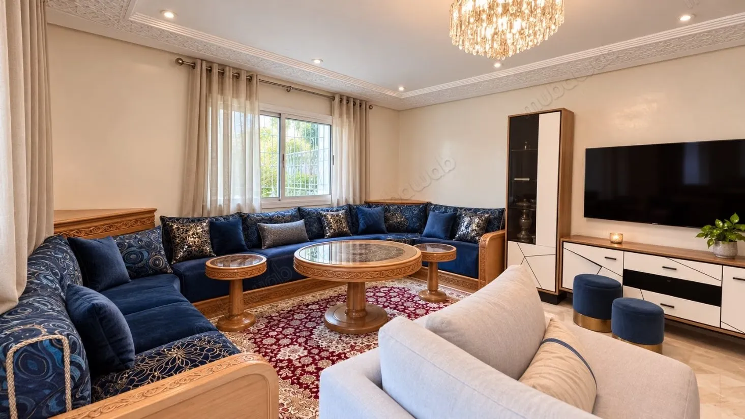 À 1 min du lycée Victor Hugo 
92 m², 2 chambres, 2 salles d’... - مراكش