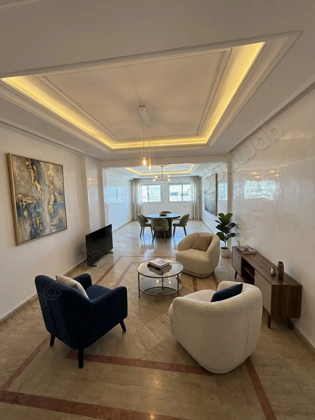 Appartement en location à Bourgogne Est. Surface totale 150... - الدار البيضاء