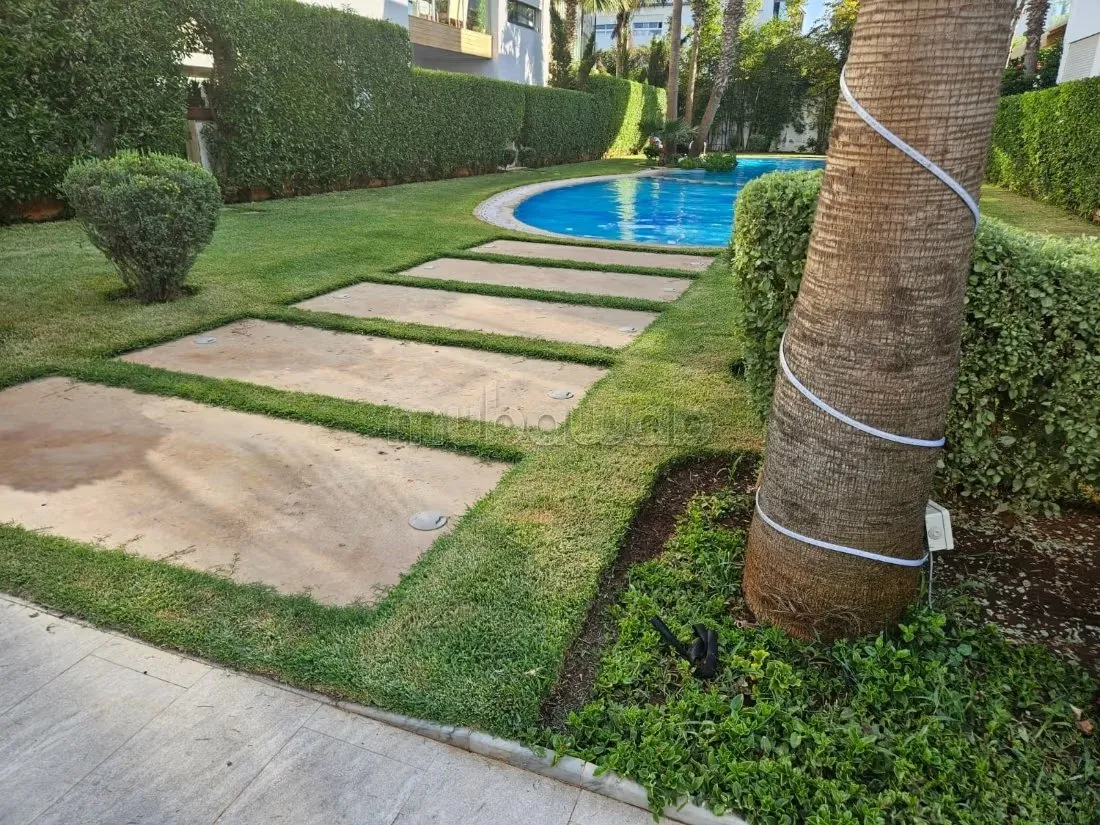 Loue appt meuble haut standing résidence sécurisé - دار بوعزة (2)