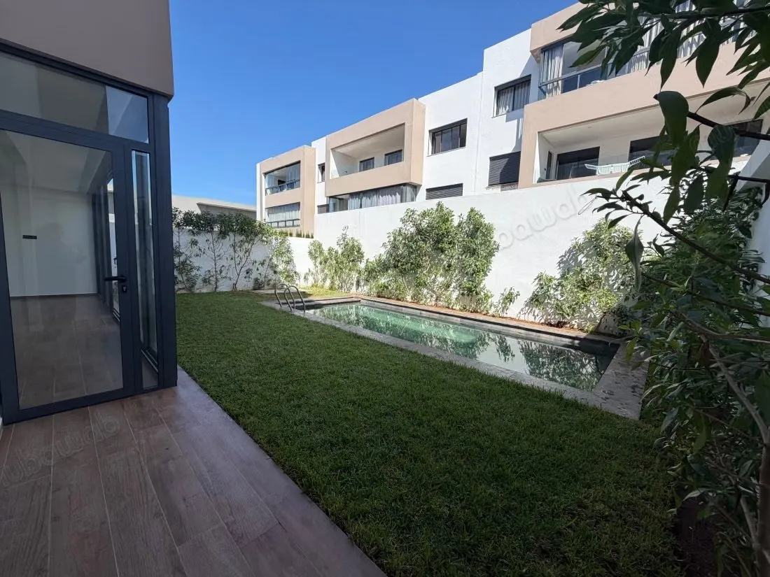 RDJ avec piscine à louer meublé 
dar Bouazza - دار بوعزة (2)