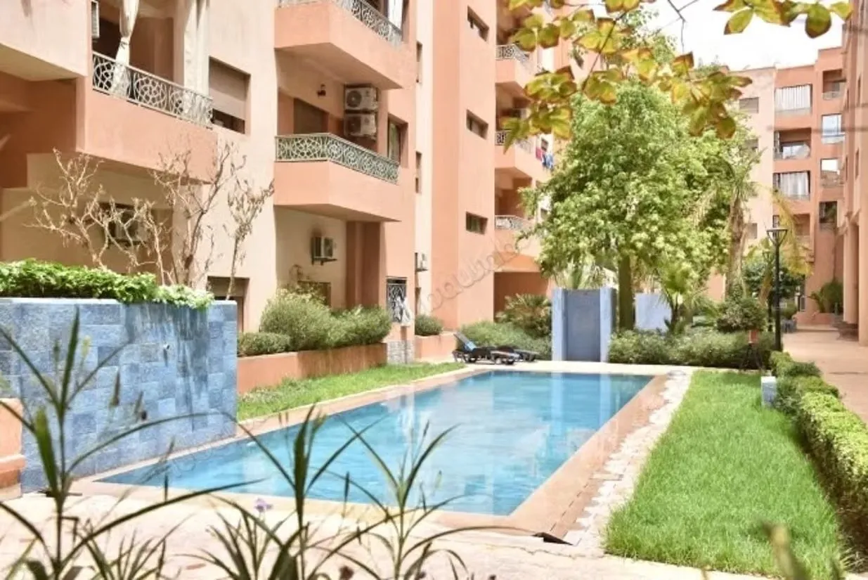 Appartement neuf meublé piscine collective Marrakech - مراكش