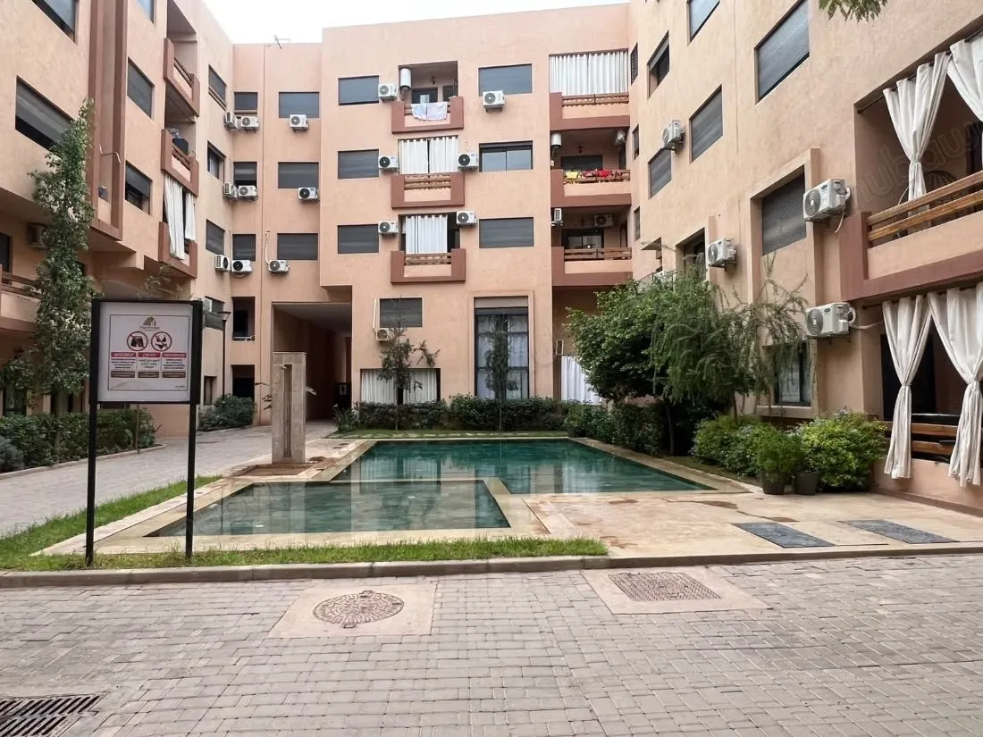Louez cet appartement à Samlalia. 
Surface totale 75 m². 
Co... - مراكش