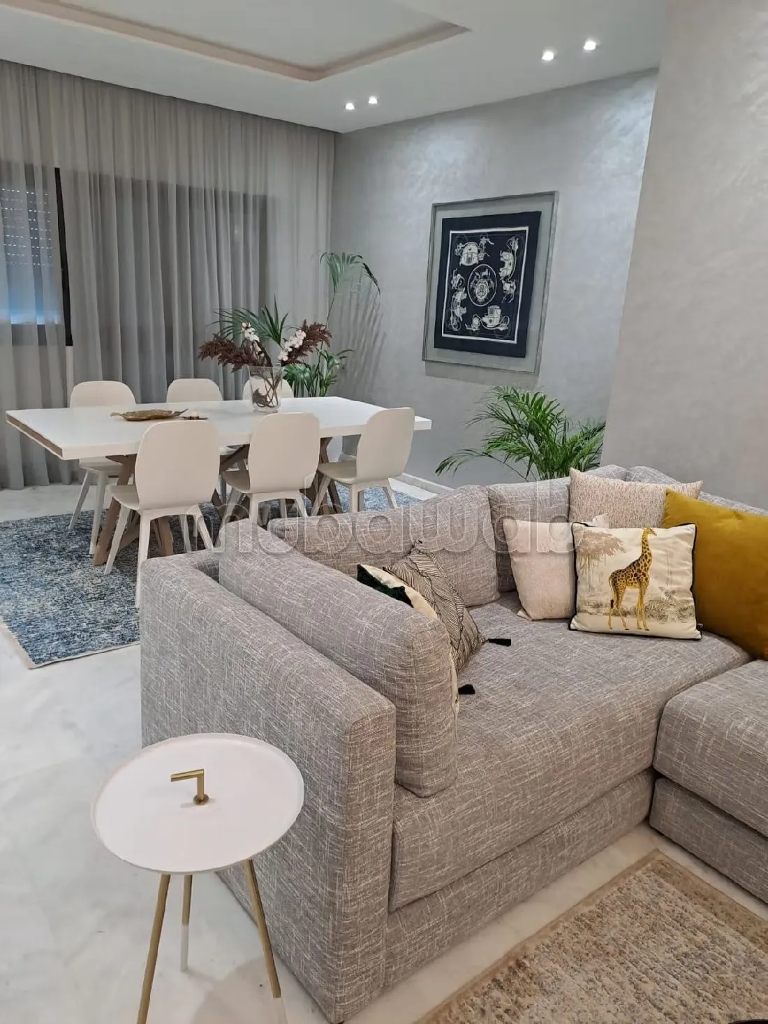 Apt joliment meublé 3ch 2sdb wc invités parking - الدار البيضاء (2)