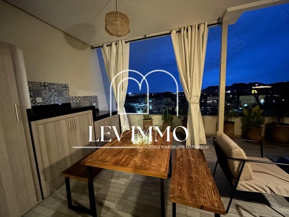 Semlalia T3 Meublé Grande Terrasse - مراكش (3)