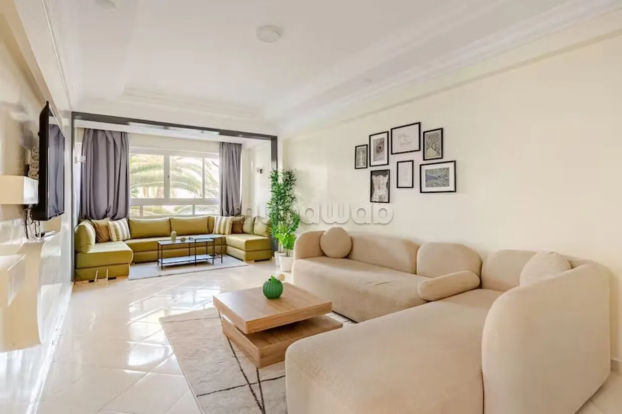 Luxueux 2 chambres équipé/5min gare rabat ville - الرباط