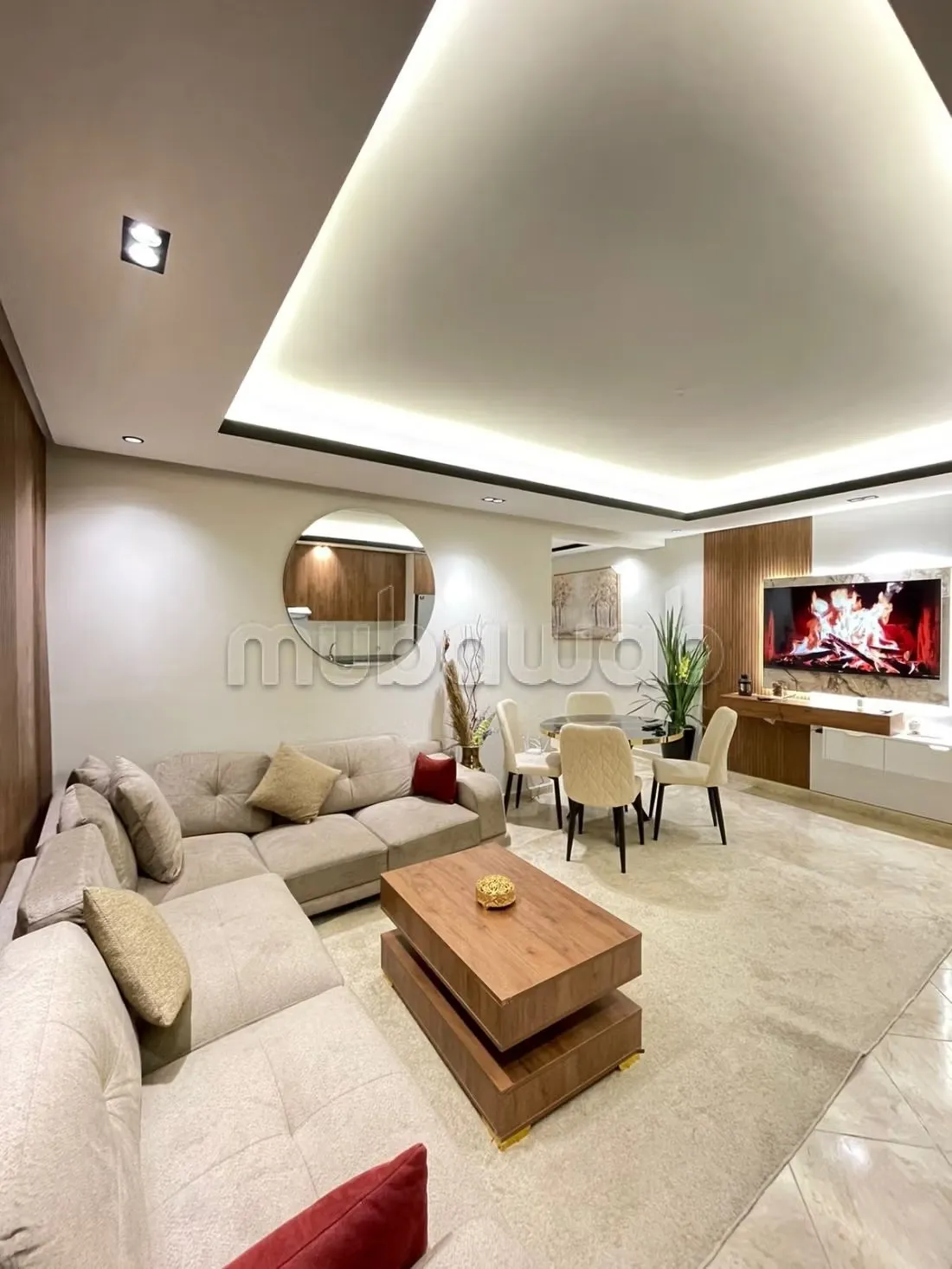 Location d'un appartement à De La Plage. Surface de 90 m². A... - طنجة