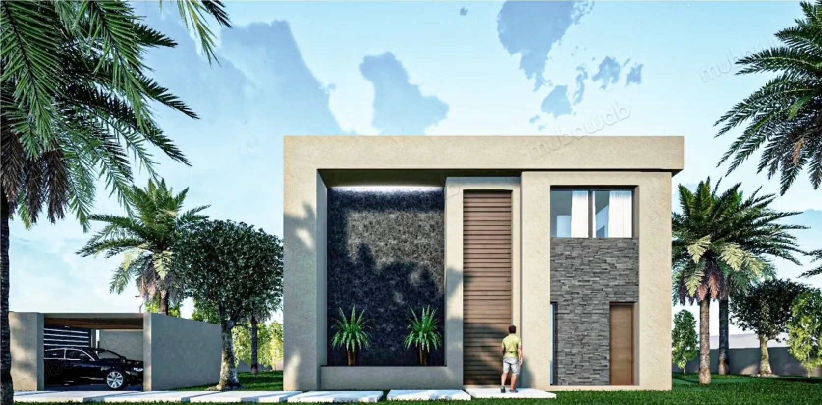 Villa avec sous-sol, Piscine, R1, Terrain : 1085 m2 - مراكش (2)
