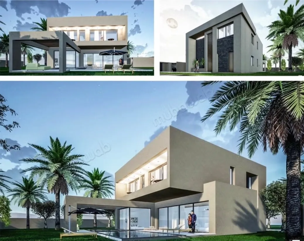 Villa avec sous-sol, Piscine, R1, Terrain : 1085 m2 - مراكش (3)