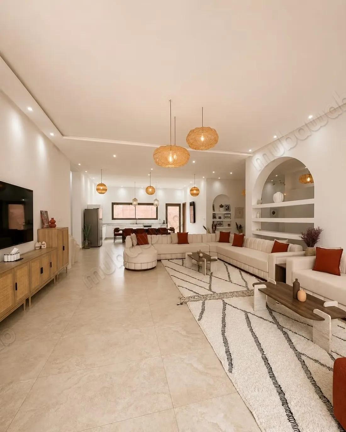 Villa de plain pied style Ibiza en LLD - مراكش (3)