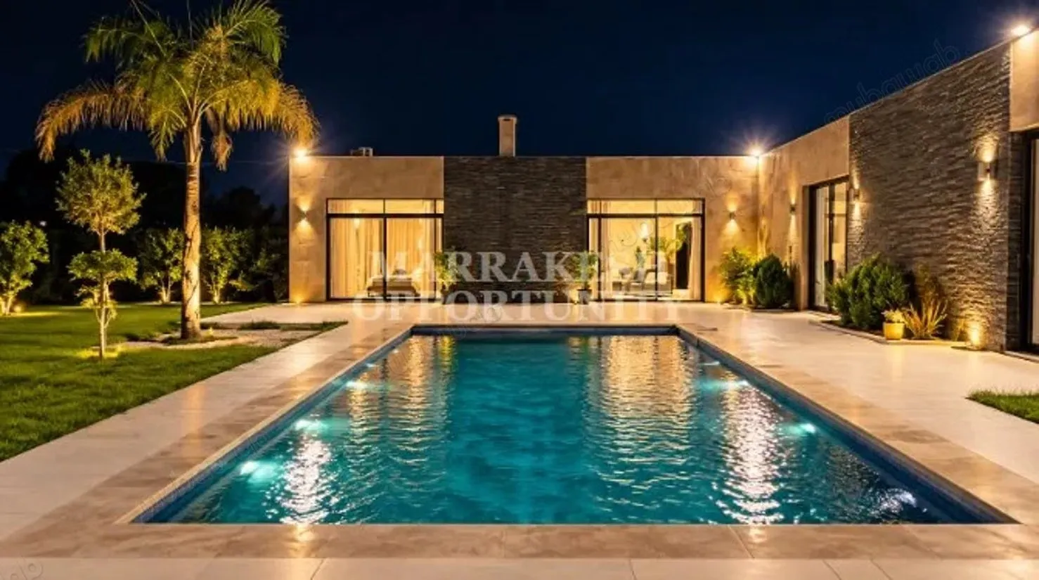 Villa moderne à louer sur la route de Fès - مراكش (2)