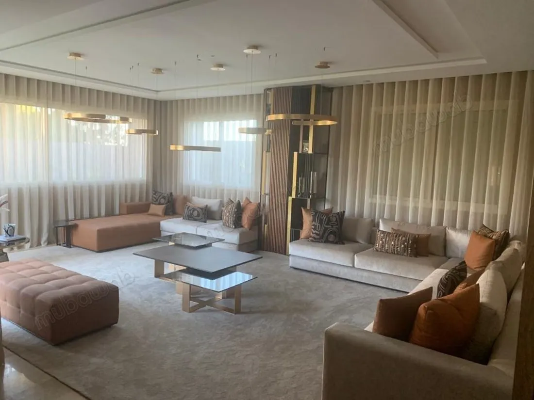 Villa a la location meublé a bouskoura 45000dh - بوسكورة (3)