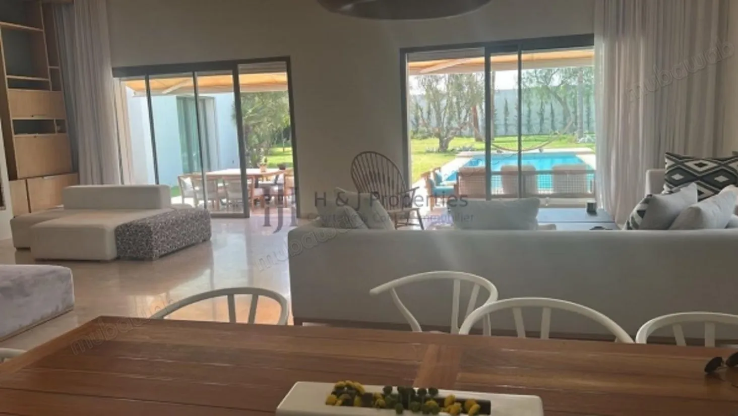 Villa 4 ch. Meublée 1500m² – piscine – résidence - بوسكورة (3)
