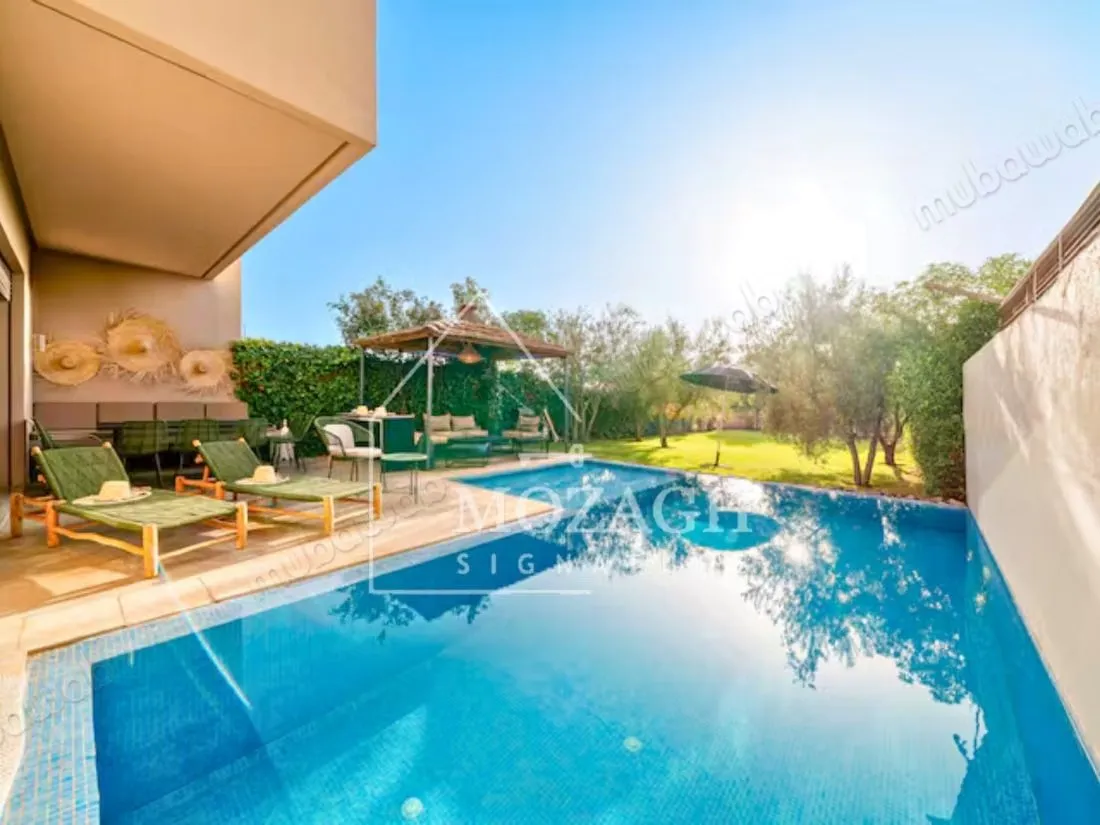Magnifique villa piscine sur résidence golfique - مراكش (2)