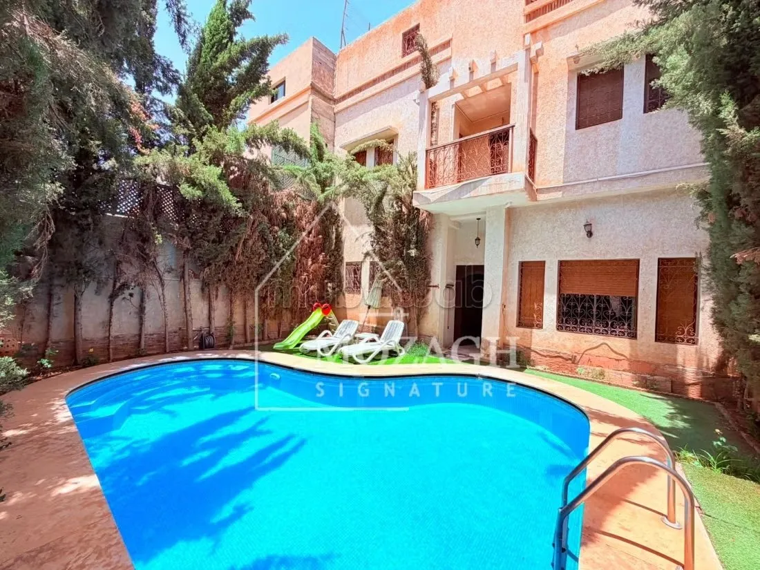 Belle villa 4 chambres avec piscine privée à Targa - مراكش