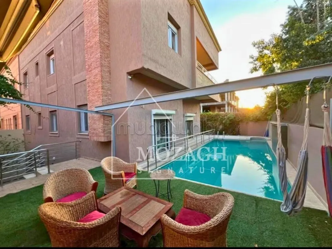 Belle villa meublée avec piscine privée à Targa - مراكش (2)
