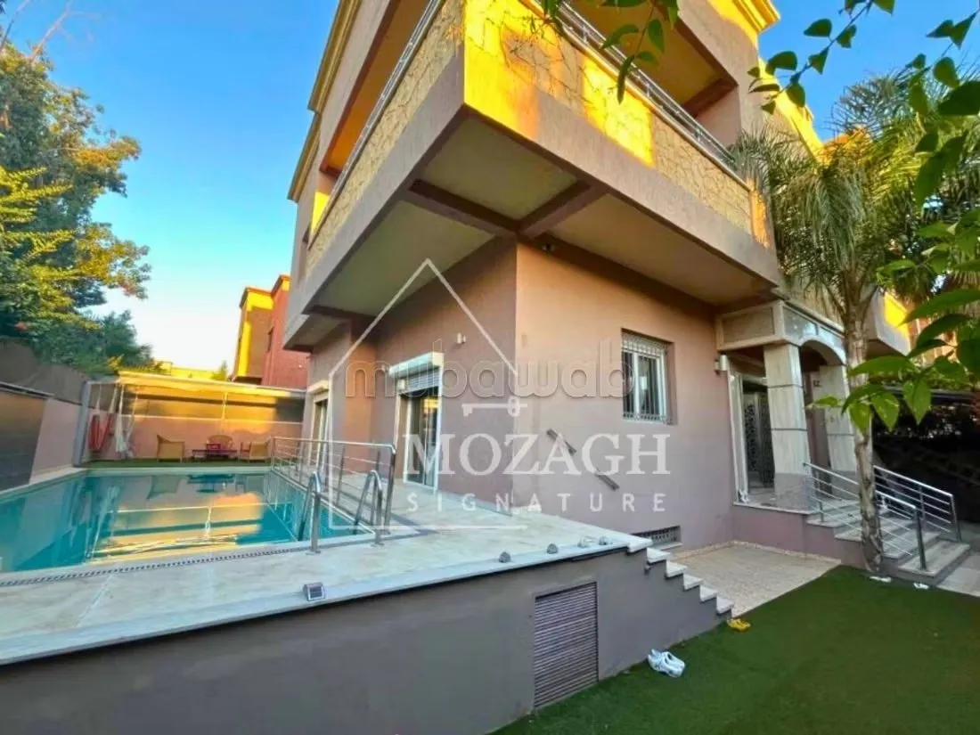 Belle villa meublée avec piscine privée à Targa - مراكش (3)