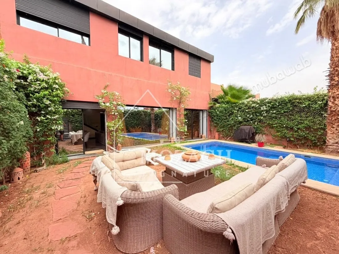 Magnifique villa 4 chambres piscine privée sur residence séc... - مراكش (2)