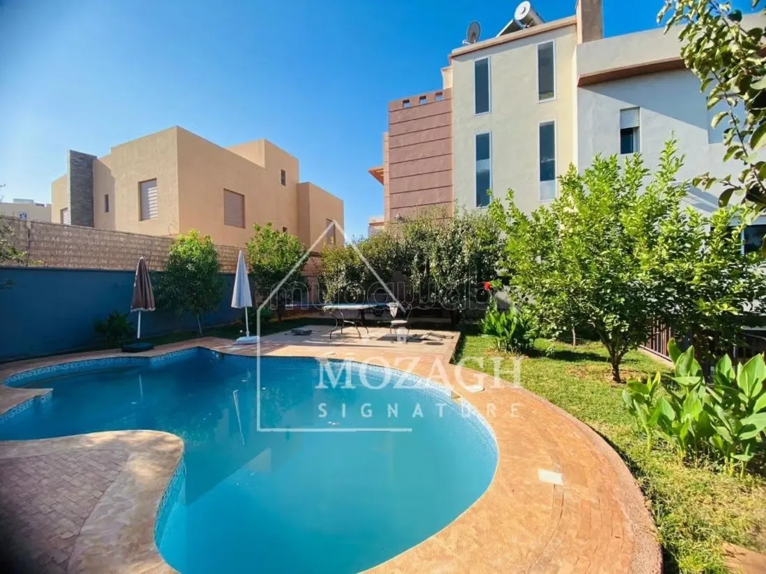 Magnifique villa meublée avec piscine – Targa - مراكش (3)