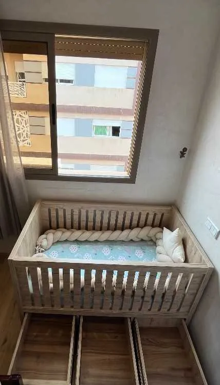 Lit bÉbÉ premium bois - مراكش (3)