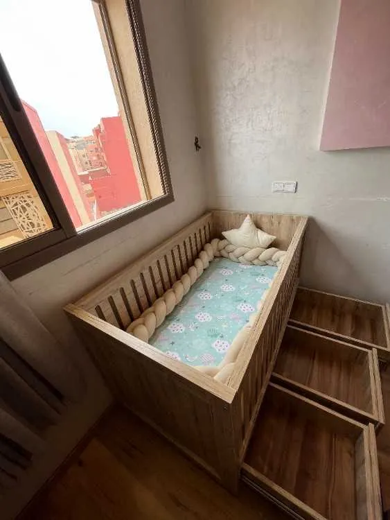 Lit bÉbÉ premium bois - مراكش