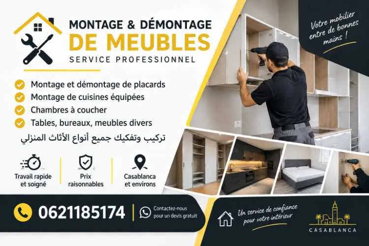 montage de tous types de meubles à domicile - الدار البيضاء (3)