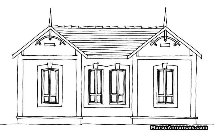 Villa a vendre donnant sur avenue mohammed 6 route - الرباط
