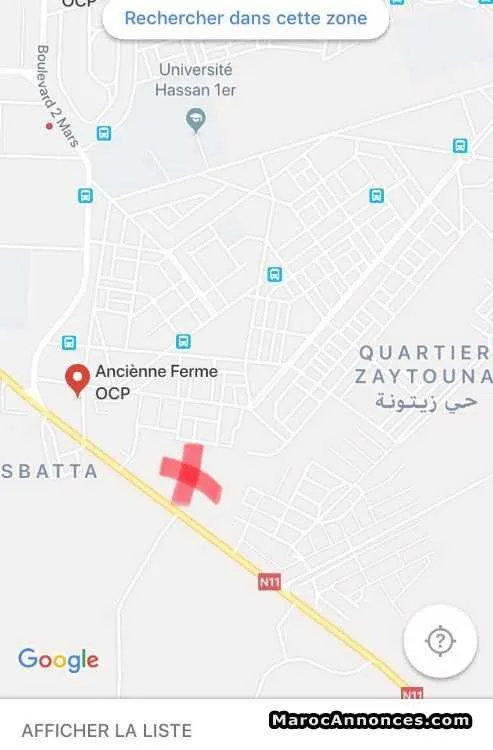 Lot terrain villa 203 m2  à khouribga - خريبكة (3)