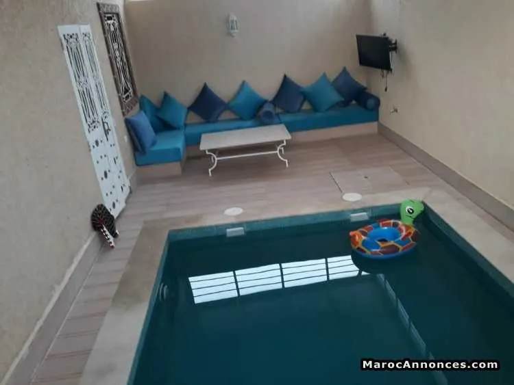 Appartement neuf meublé avec piscine couverte - مراكش (2)
