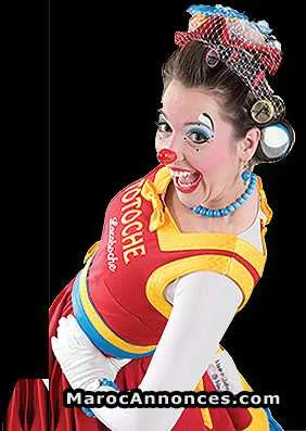 Animation  - clown mascotte - anniversaire - المحمدية