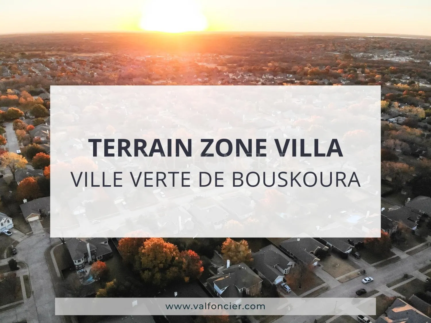 Vente magnifique terrain pour villa 1020m2 à Bouskoura Ville verte - الدار البيضاء