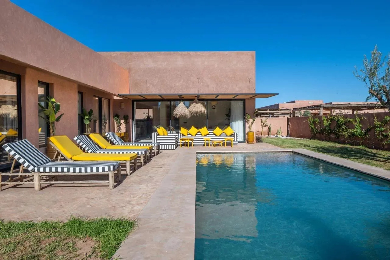 Villa contemporaine avec piscine à Route Amizmiz, Marrakech - مراكش