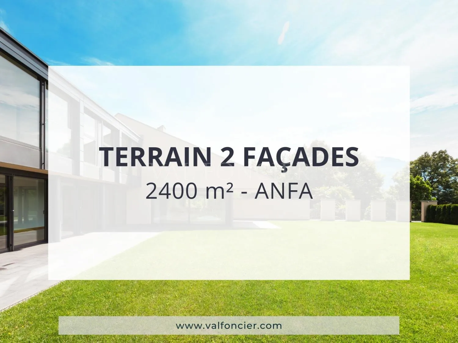 Vente d'un très beau terrain de 2400m2 avec 2 façades à Anfa - الدار البيضاء
