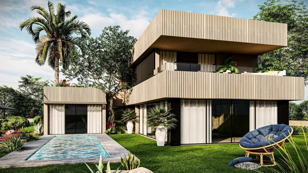Villa moderne neuve avec vue Atlas - Marrakech - مراكش (2)