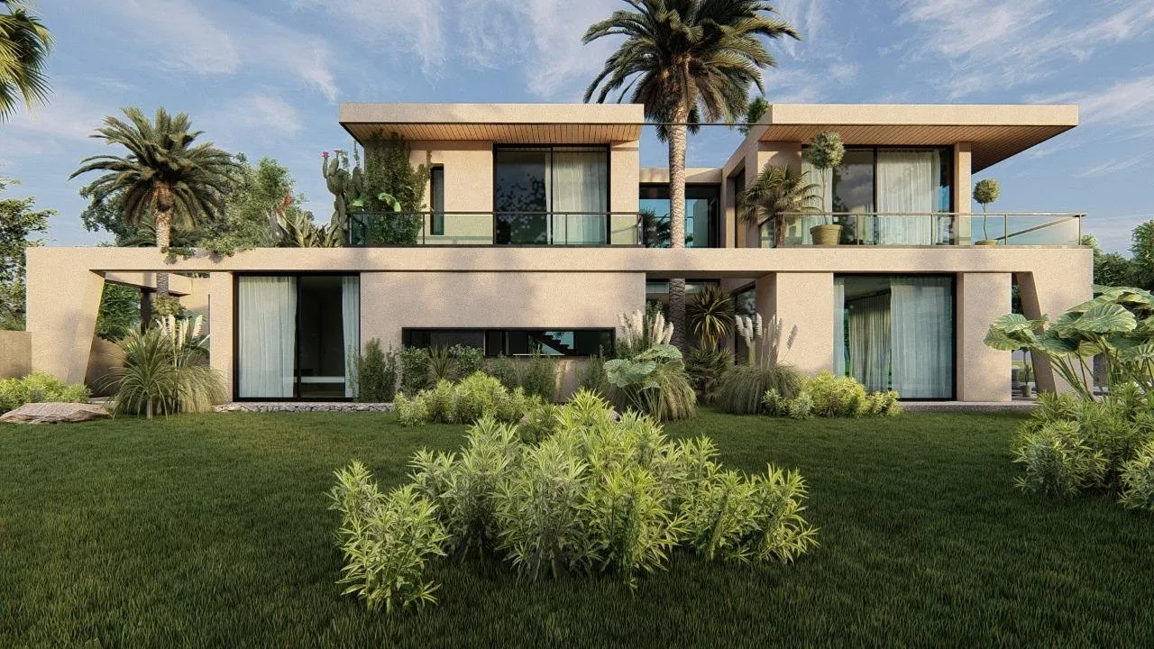 Villa contemporaine avec vue Atlas - Marrakech - مراكش (3)